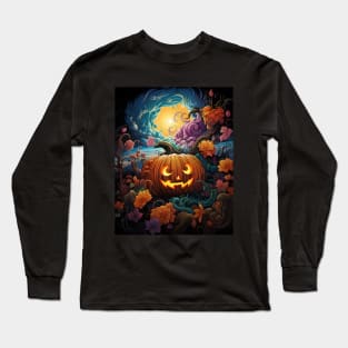 halloween Pumpkin Long Sleeve T-Shirt